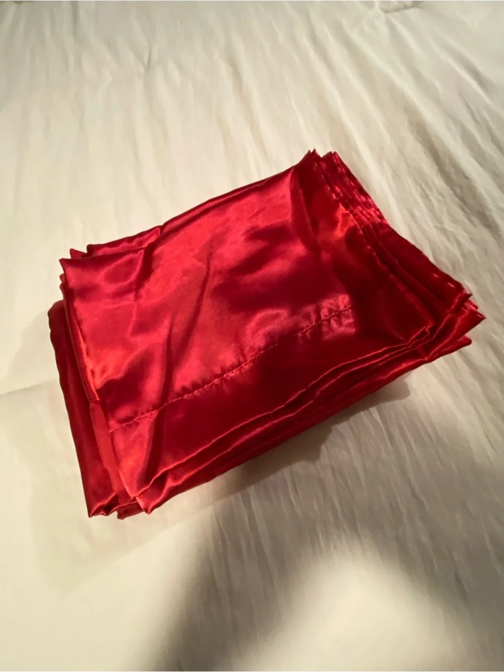 Full Size Red Satin Sheets